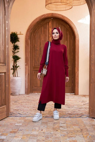 hijab_tuniek_lang_bordeaux_cheyys