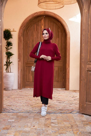 hijab_tuniek_lang_bordeaux_cheyys