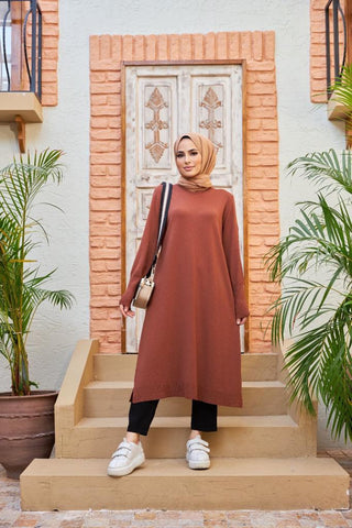 hijab_tuniek_lang_bruin_cheyys
