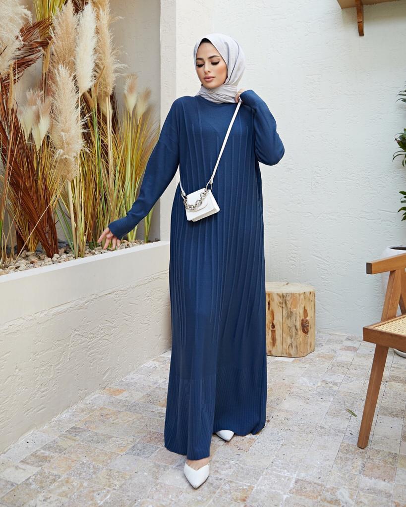 Jurk lang 2025 blauw