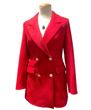 getailleerde jas rood 
