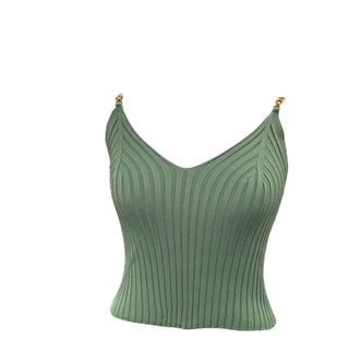 Dames hemd met gouden haak 47cm | Groen