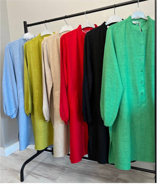Tuniek met zakken | Blauw