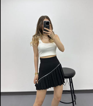 zwarte mini rok