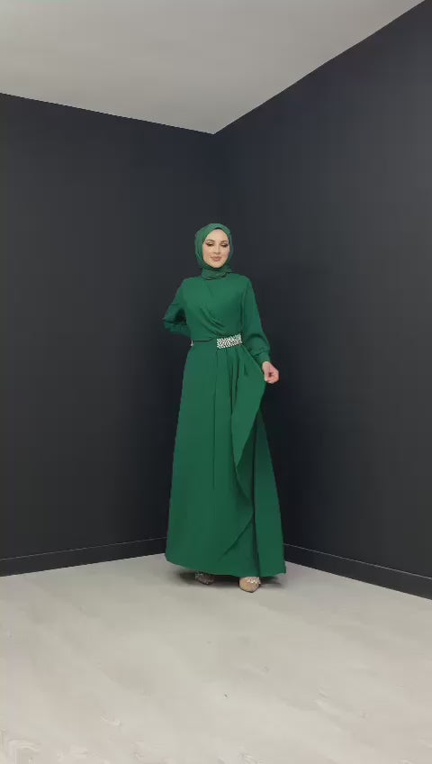 damesjurk-groen-lang-hijab-cheyys