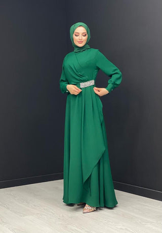 damesjurk-groen-lang-hijab-cheyys