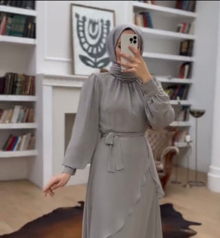 jurk-lang-grijs-hijab-cheyys