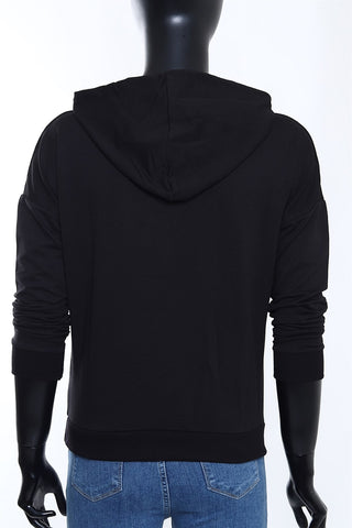 Sweatshirt dames met Supergirls print | Zwart