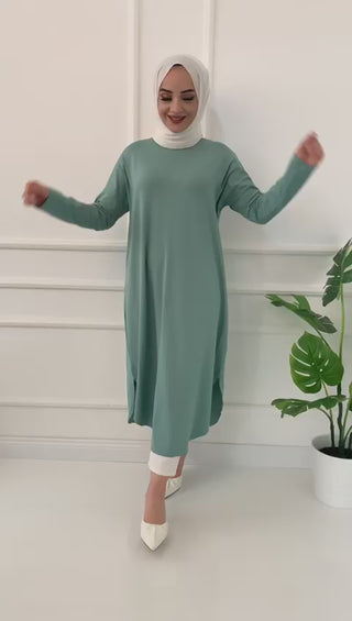 mintgroen_tuniek_lang_hijab_cheyys_mode_video