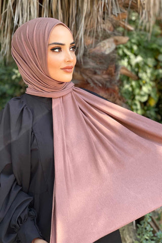 Cheyys mode- Hijab Jersey sjaal Roos roze